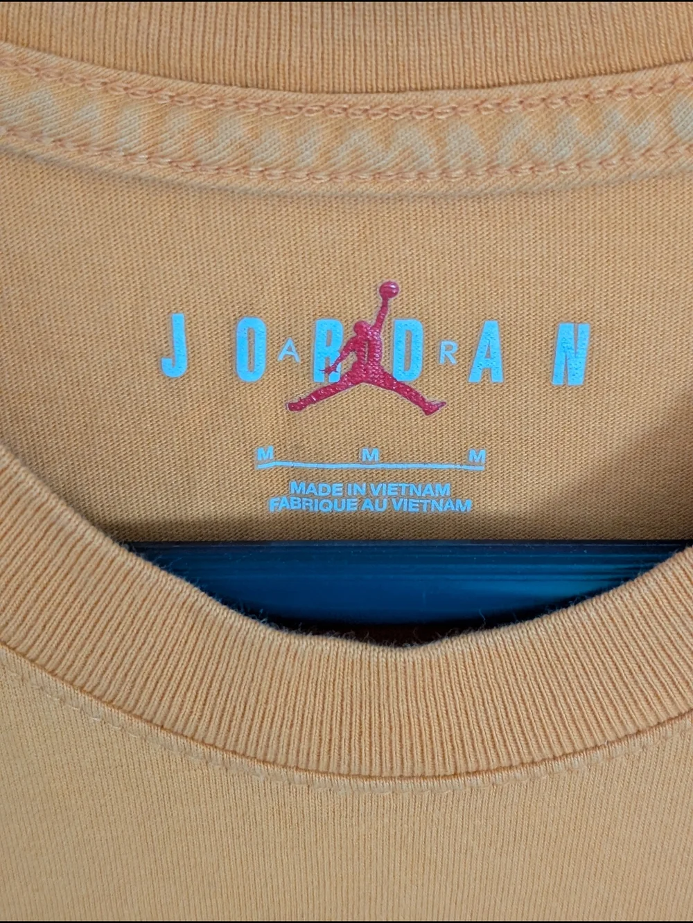 Jordan Mens Tan Jumpman Logo Solid Crew Neck Short Sleeve T-Shirt M